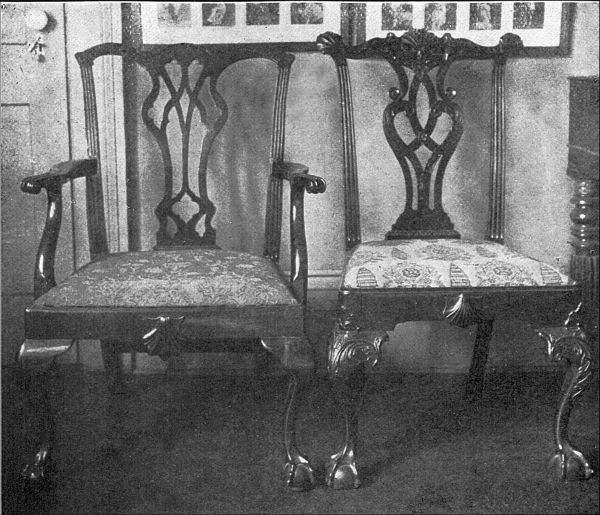 Figure 22. CHIPPENDALE CHAIRS.
