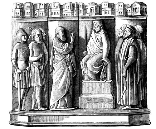 Jean de Berry and his Patron Saints.