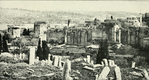 General View of the Walls of the City From The Hill On Which The Crusaders Encamped in 1203.